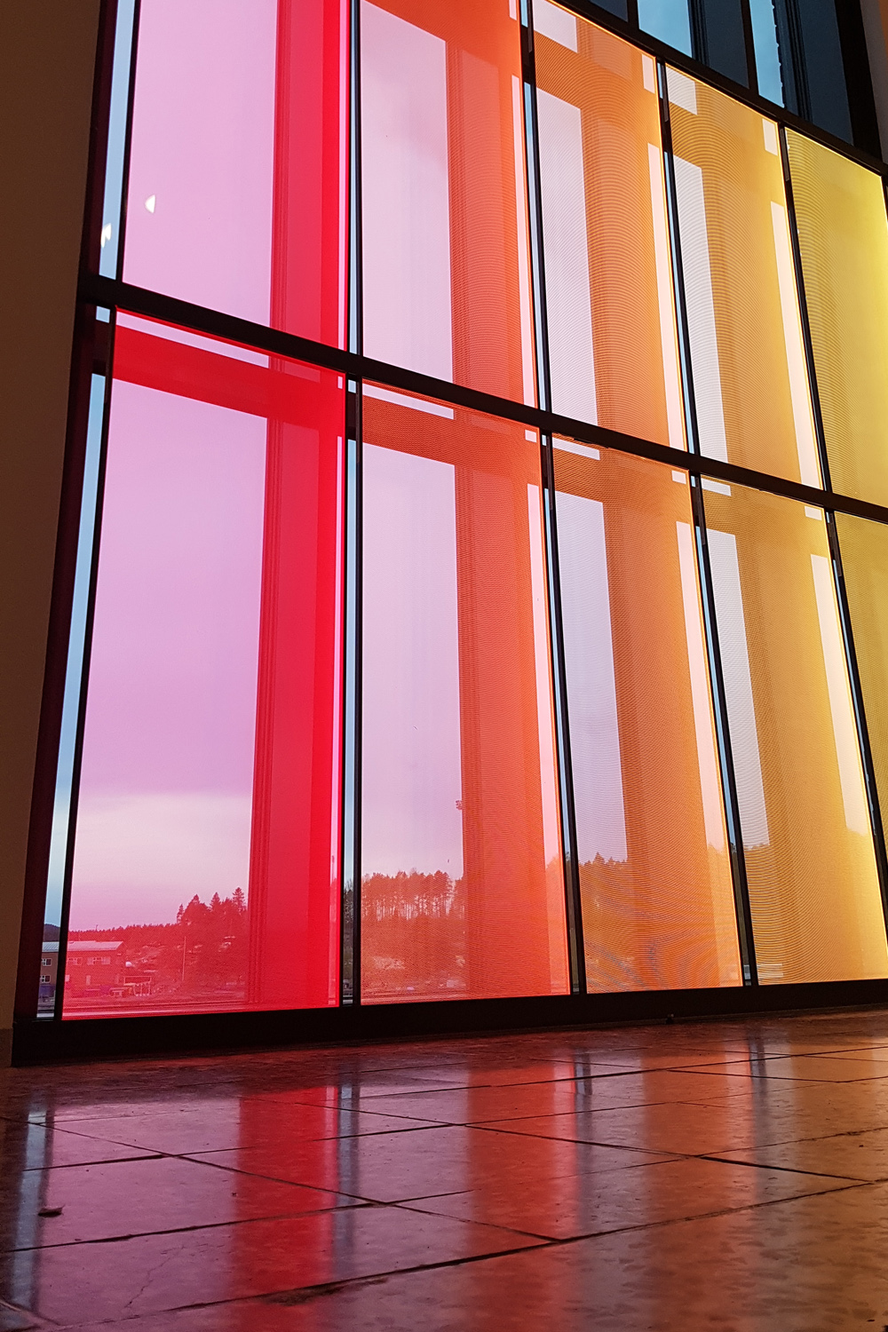 AICCI reference: Light art Thermal Colours, Kuopion Energia’s office building